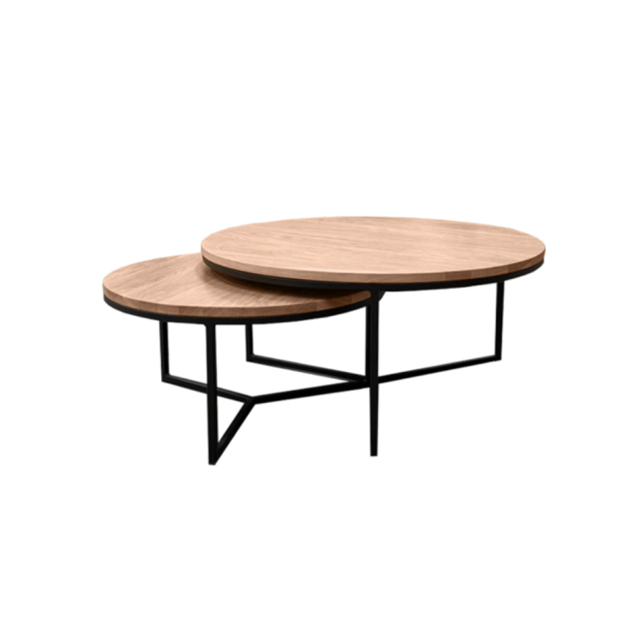 Round Set Triangle kavos staliukų komplektas Round Set Triangle kavos staliukų komplektas